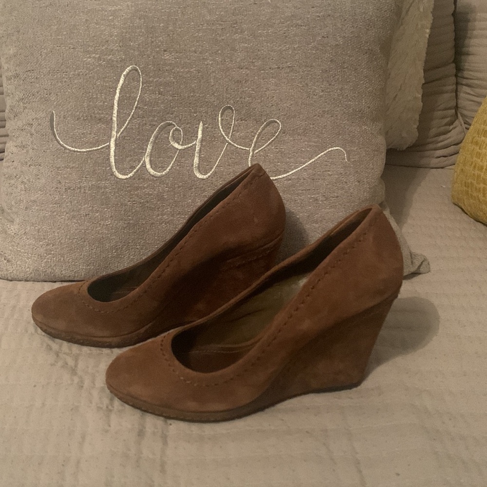 Schutz Suede Wedges